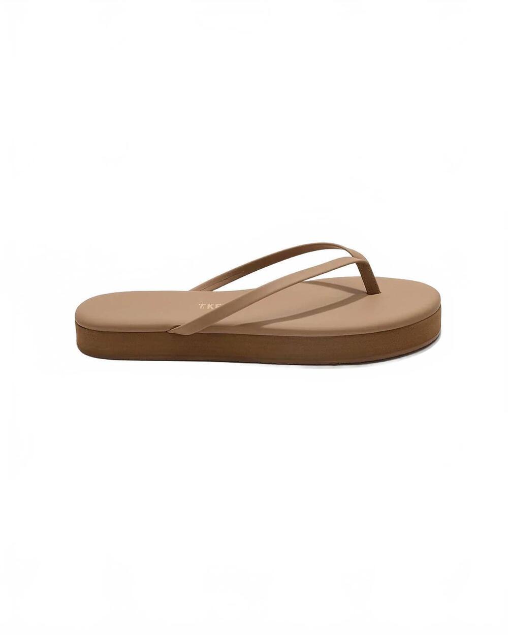 NEW TKEES women's lily platforms sandals in cocobutter